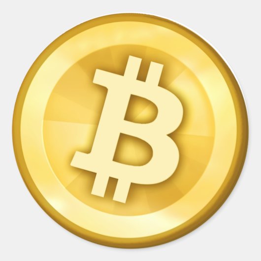 Bitcoinスタンプ ラウンドシール (正面)