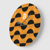 Bitcoinデザイナーウォッチ ラージ壁時計 (傾斜)