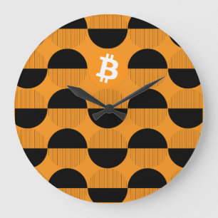 Bitcoinデザイナーウォッチ ラージ壁時計