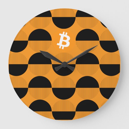 Bitcoinデザイナーウォッチ ラージ壁時計 (正面)