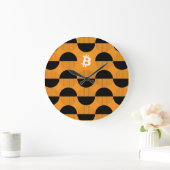 Bitcoinデザイナーウォッチ ラージ壁時計 (ホーム)