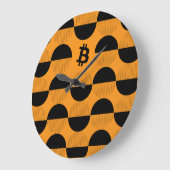 Bitcoinデザイナーウォッチ ラージ壁時計 (傾斜)