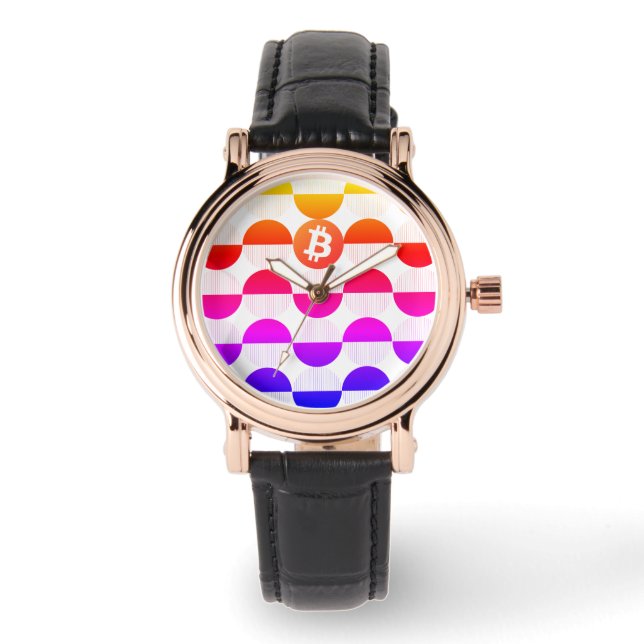 Bitcoinデザイナーウォッチ 腕時計 (正面)