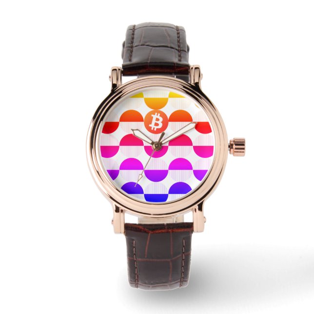 Bitcoinデザイナーウォッチ 腕時計 (正面)