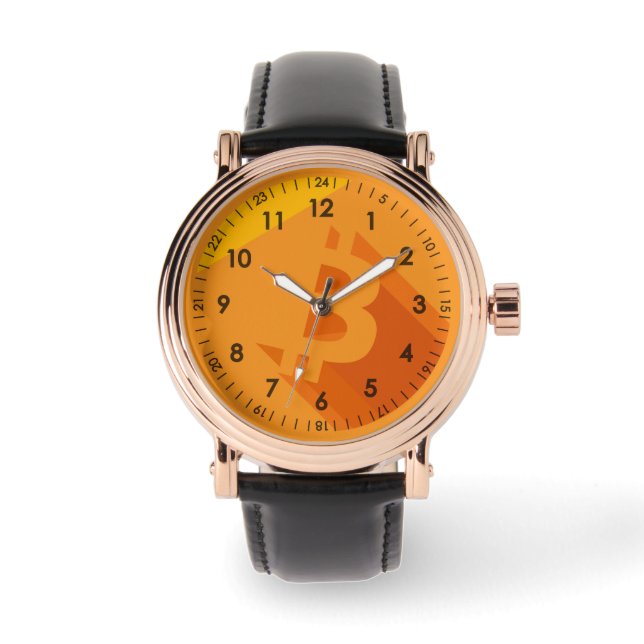 Bitcoinデザイナーウォッチ 腕時計 (正面)