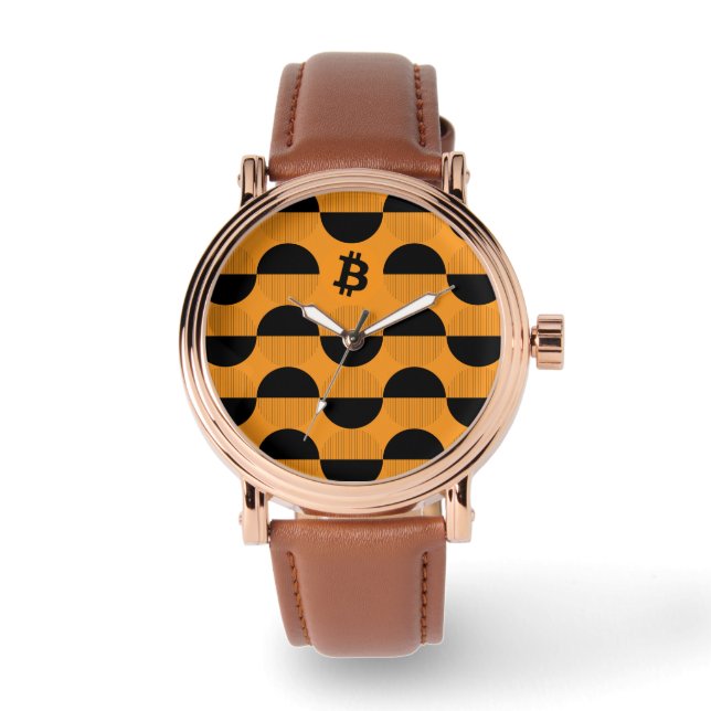 Bitcoinデザイナーウォッチ 腕時計 (正面)