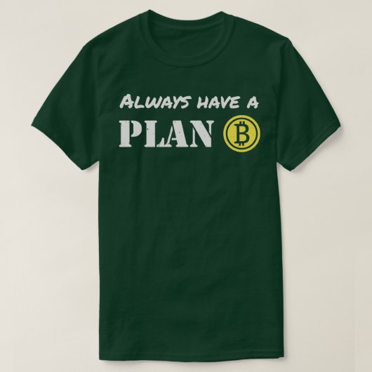 Bitcoinトレーダーは暗号通貨で計画を立てている Tシャツ (デザイン正面)