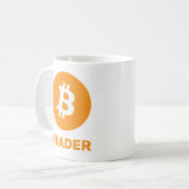Bitcoinトレーダーロゴ コーヒーマグカップ (正面左)