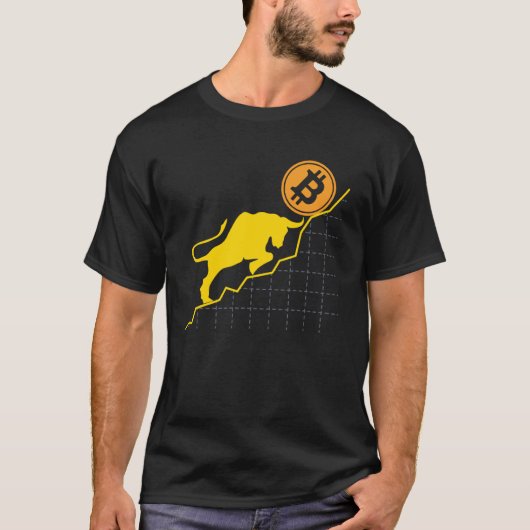 BitcoinトレーダーCrypto資産トレーダーBull Bullish Tr Tシャツ (正面)