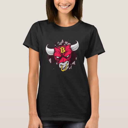 BitcoinトレーダーCrypto資産トレーダーBull Bullish Tr Tシャツ (正面)