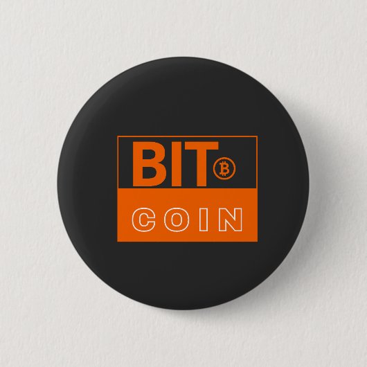 Bitcoinビジュアル 缶バッジ (正面)