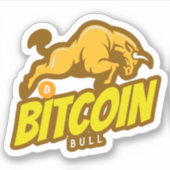 Bitcoinブル走- Btc Crypto シール (正面)