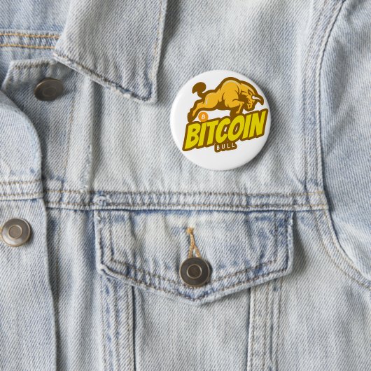 Bitcoinブル走- Btc Crypto 缶バッジ (インサイチュ)