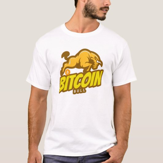 Bitcoinブル走- Btc Crypto Tシャツ (正面)