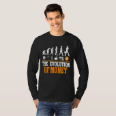 Bitcoinブロックチェーンへの金銭の進化1 Tシャツ (正面フル)