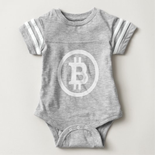 BITCOINベビーOnsie-Cryptocurrency ベビーボディスーツ (正面)