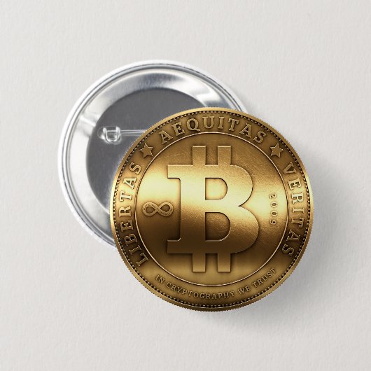 Bitcoinボタン 缶バッジ (正面&裏面)