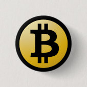 Bitcoinボタン 缶バッジ (正面)