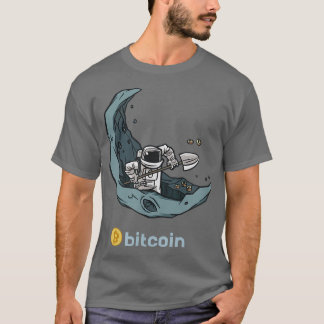 Bitcoinマイニング宇宙飛行士HODL BTC暗号通貨C Tシャツ