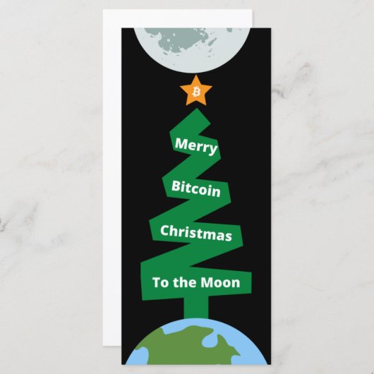 Bitcoinメリー Christmas Crypto to the Moon (正面/裏面)