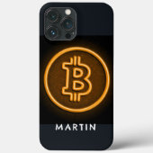 bitcoinレトロ主導のサインCRYPTOギフトパーソナライズされたー Case-Mate iPhoneケース (裏面)