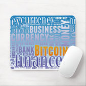 Bitcoinロゴのグラフィックワードアート マウスパッド (マウス)