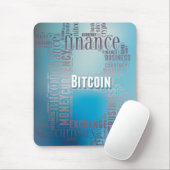 Bitcoinロゴのグラフィックワードアート マウスパッド (マウス)