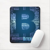 Bitcoinロゴのグラフィックワードアート マウスパッド (マウス)