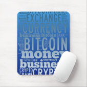 Bitcoinロゴのグラフィックワードアート マウスパッド (マウス)