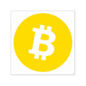 Bitcoinロゴのセルフインキングのゴム印の色 セルフインキングスタンプ (デザイン)