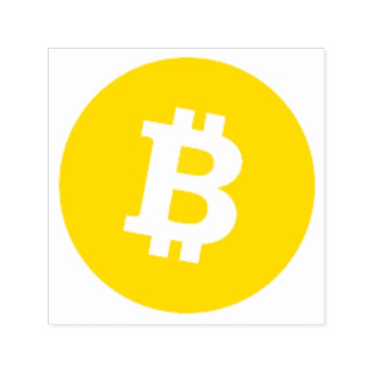 Bitcoinロゴのセルフインキングのゴム印の色 セルフインキングスタンプ (デザイン)