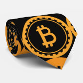 Bitcoinロゴのタイ ネクタイ (ロール)
