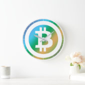 Bitcoinロゴグラフィックス事業、オフィスウォール ラージ壁時計 (ホーム)