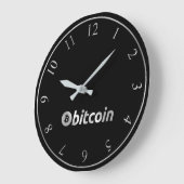 Bitcoinロゴグラフィックス事業、オフィスウォール ラージ壁時計 (傾斜)