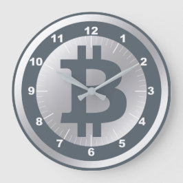 Bitcoinロゴグラフィックス事業、オフィスウォール ラージ壁時計