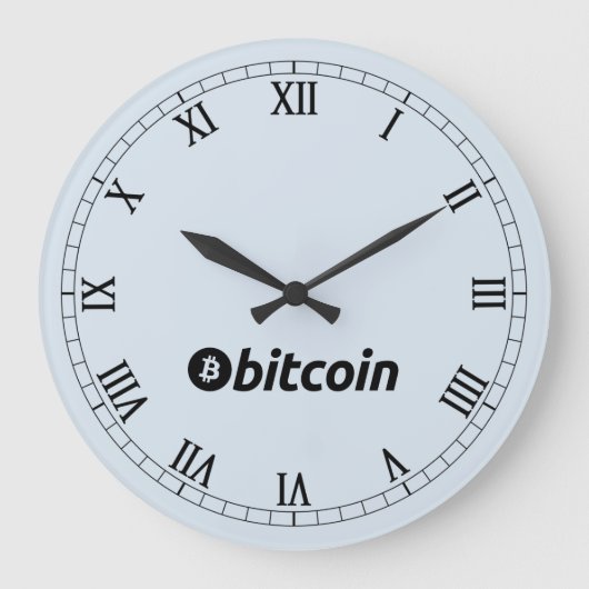 Bitcoinロゴグラフィックス事業、オフィスウォール ラージ壁時計 (正面)