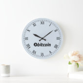 Bitcoinロゴグラフィックス事業、オフィスウォール ラージ壁時計 (ホーム)