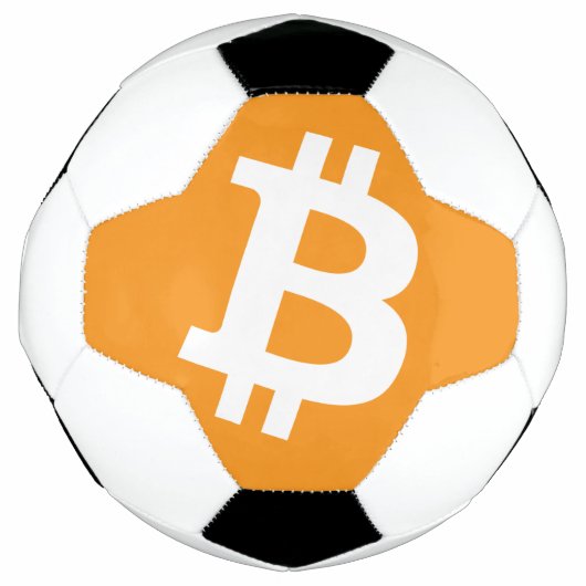 Bitcoinロゴサッカーボール サッカーボール (正面)