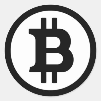 Bitcoinロゴラウンドステッカー ラウンドシール
