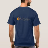 Bitcoinロゴ両面デザイン Tシャツ (裏面)