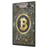 Bitcoinロゴ暗号回路ボード暗号通貨 クリップボード (左)