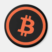 Bitcoinロゴ磁石 マグネット (正面)
