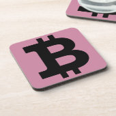 Bitcoinロゴ コースター (左側)
