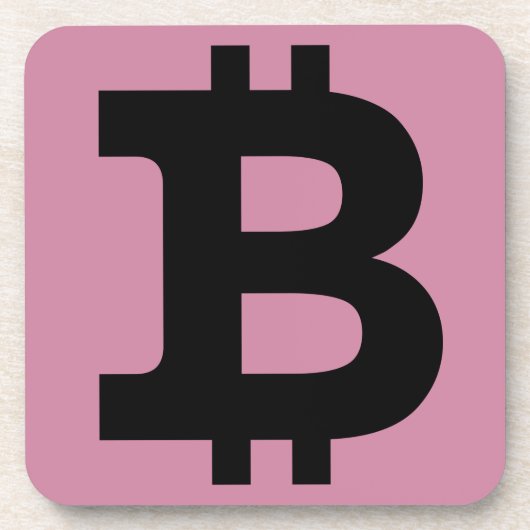 Bitcoinロゴ コースター (正面)