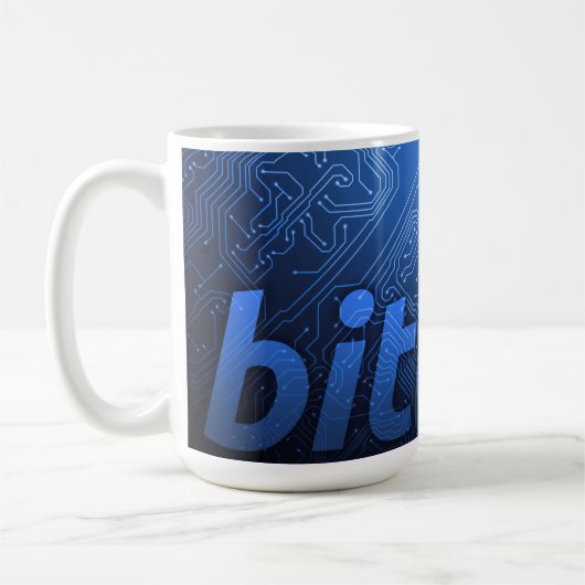 Bitcoinロゴ コーヒーマグカップ (左)