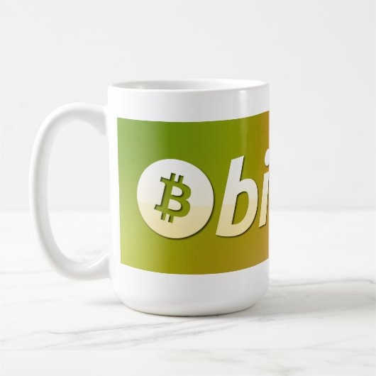 Bitcoinロゴ コーヒーマグカップ (左)