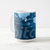 Bitcoinロゴ コーヒーマグカップ (正面左)