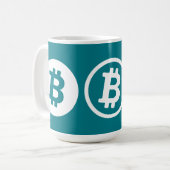 Bitcoinロゴ コーヒーマグカップ (正面左)