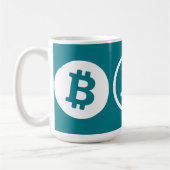 Bitcoinロゴ コーヒーマグカップ (左)