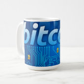 Bitcoinロゴ コーヒーマグカップ (正面左)